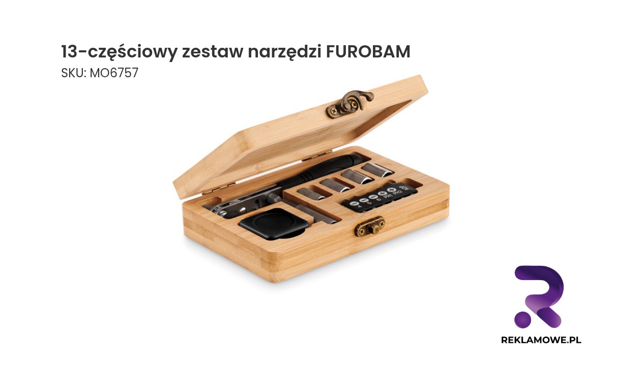 Zestaw narzędzi FUROBAM składający się z 13 części