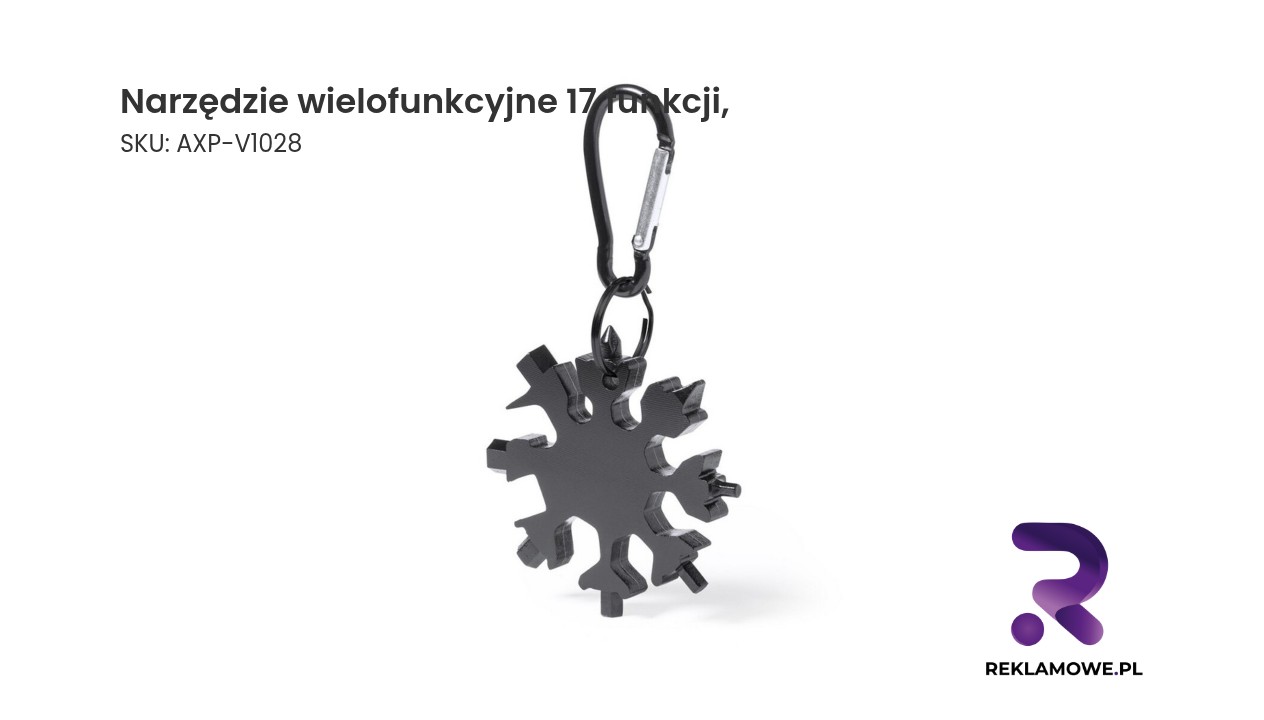 Narzędzie wielofunkcyjne, 17 funkcji, karabińczyk Narzędzie wielofunkcyjne z 17 funkcjami