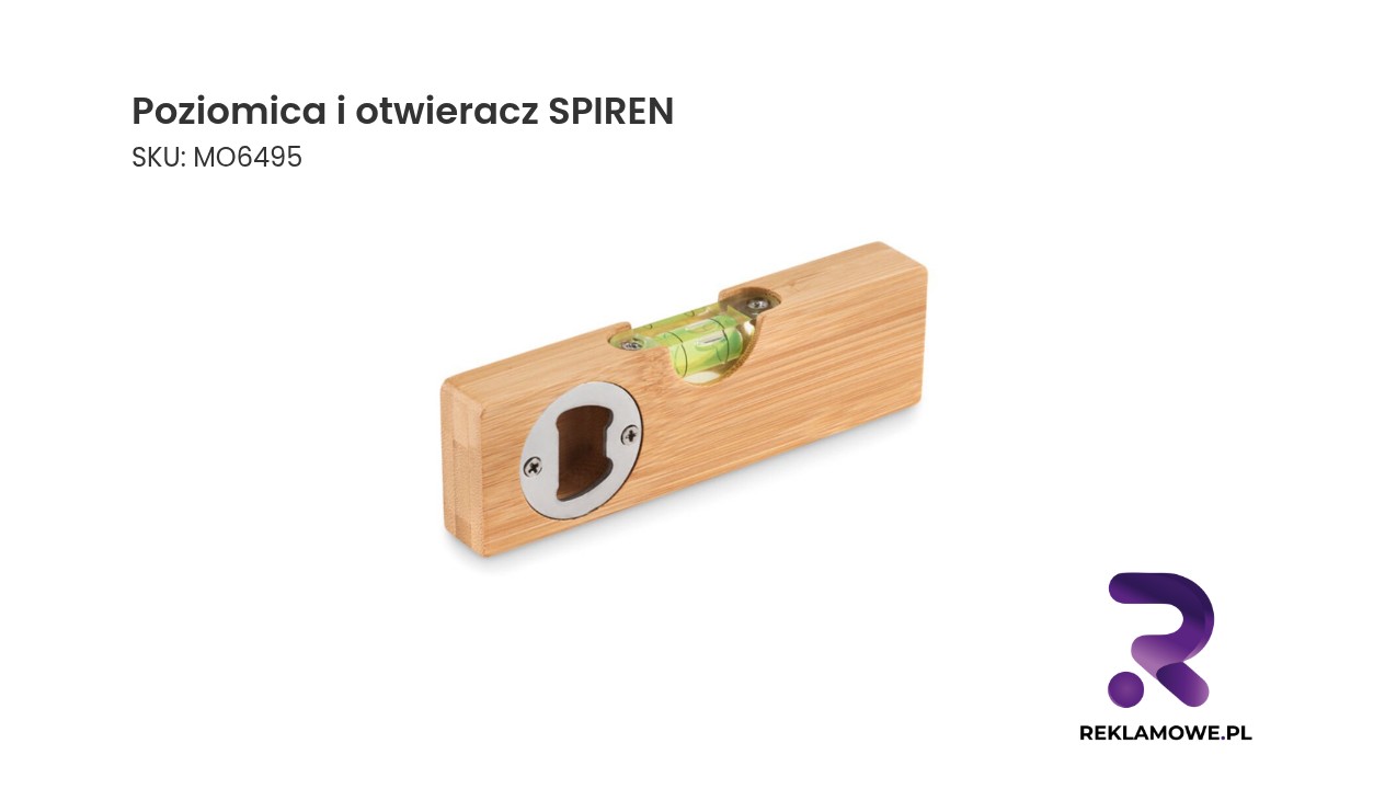 Poziomica i otwieracz marki SPIREN w jednym