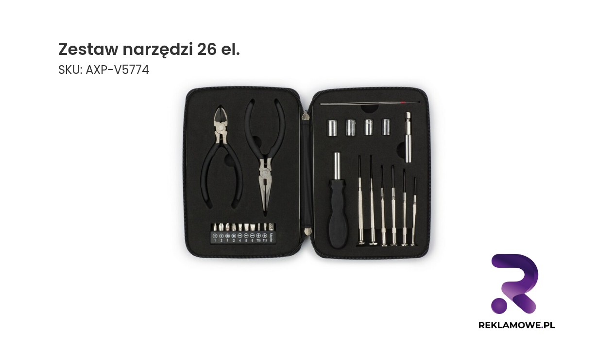 Zestaw narzędzi 26 el. Zestaw 26 elementów narzędzi