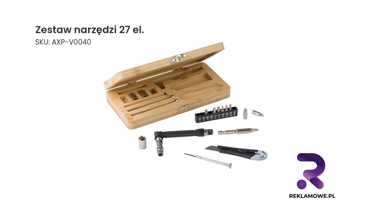 Zestaw 27 elementów narzędzi dla majsterkowiczów