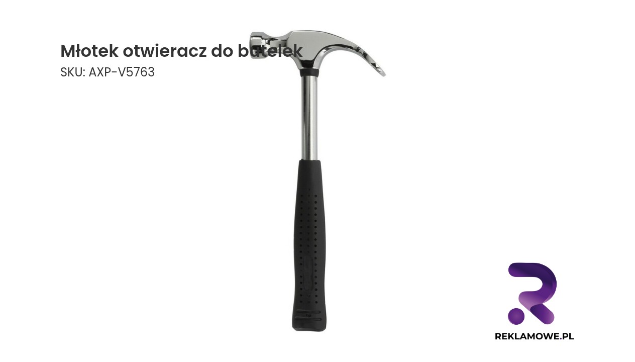 Młotek otwieracz do butelek w kolorze srebrnym