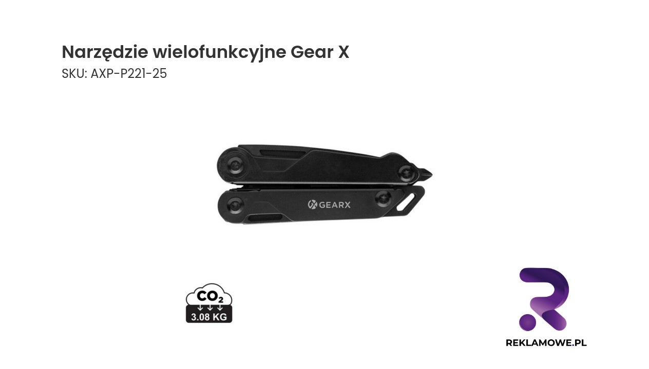 Narzędzie wielofunkcyjne Gear X Narzędzie wielofunkcyjne Gear X – praktyczne narzędzie do codziennego użytku