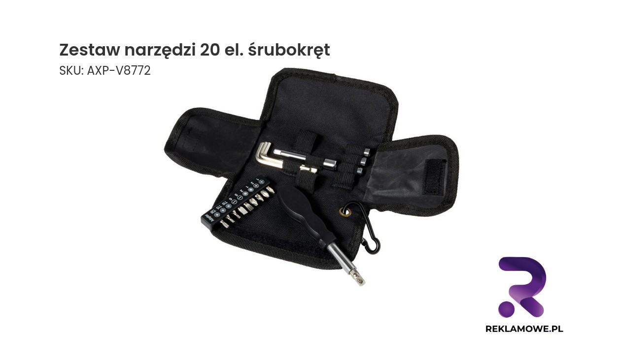 Zestaw narzędzi 20 el. śrubokręt - praktyczny komplet narzędzi